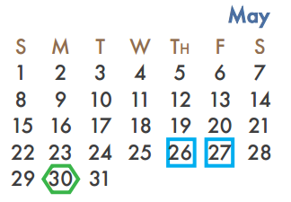 District School Academic Calendar for Howard Dobbs Elementary for May 2016