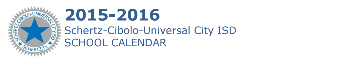 District School Academic Calendar for Schertz Elementary School