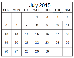 District School Academic Calendar for Kriewald Rd Elementary for July 2015