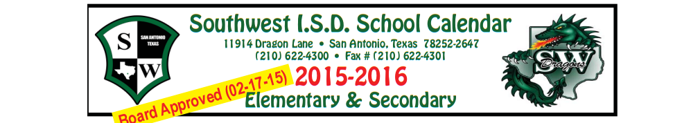 District School Academic Calendar for Medio Creek Elementary