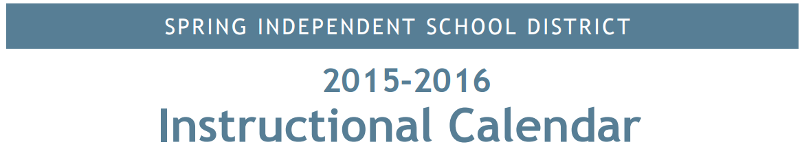 District School Academic Calendar for Spring High School