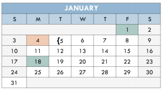 District School Academic Calendar for Crestview Elementary School for January 2016