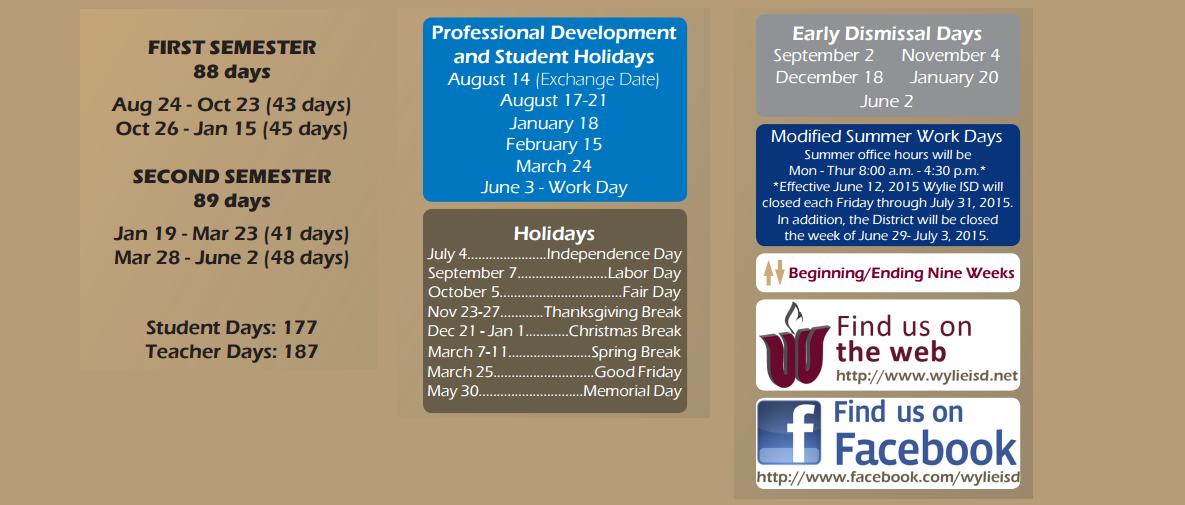 District School Academic Calendar Key for Harrison Intermediate School