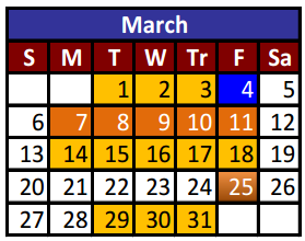 District School Academic Calendar for Indian Ridge Middle School for March 2016
