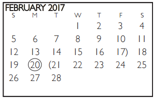 District School Academic Calendar for Turning Point Alternative Elem for February 2017