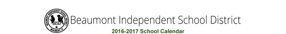District School Academic Calendar for Paul A Brown Alternative Center