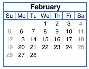 District School Academic Calendar for Salazar Alternative Education Prog for February 2017