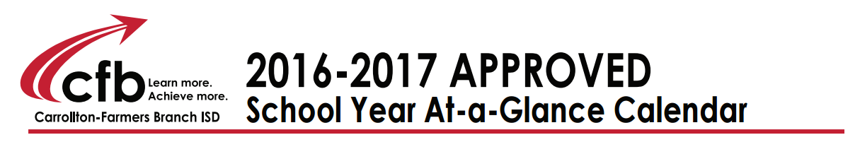 District School Academic Calendar for Early College High School