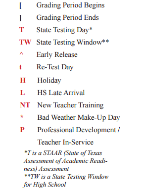 District School Academic Calendar Legend for G H Whitcomb Elementary
