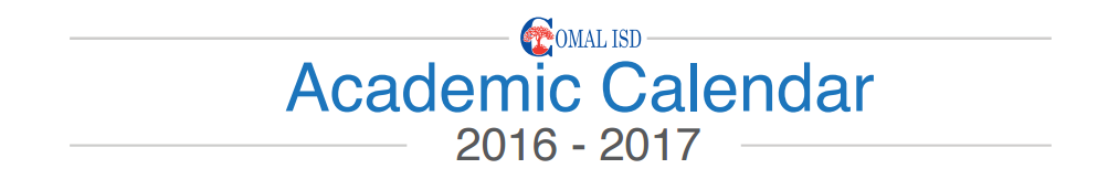 District School Academic Calendar for Canyon Lake High School