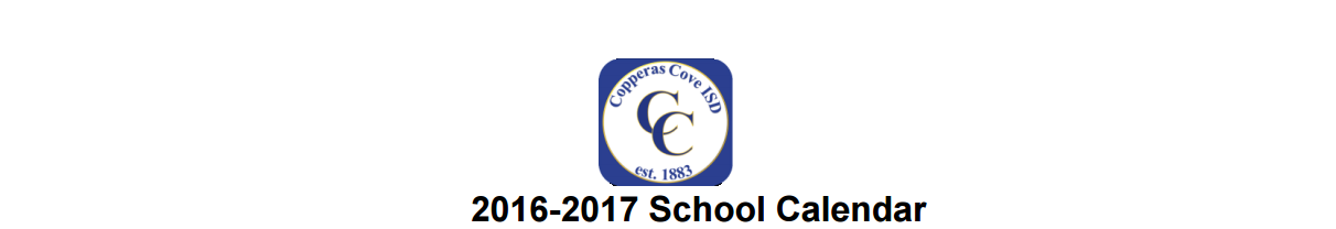 District School Academic Calendar for Copperas Cove Junior High
