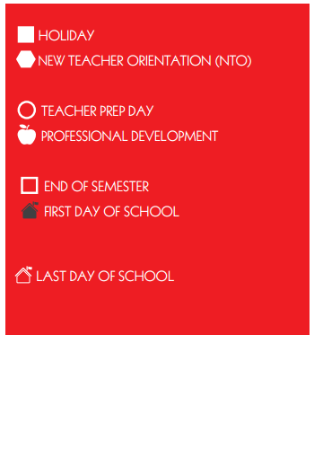 District School Academic Calendar Legend for Student Learning And Guidance Cent