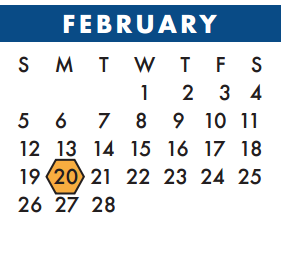 District School Academic Calendar for B F Adam El for February 2017