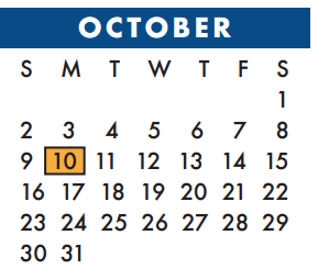 District School Academic Calendar for Lee Elementary School for October 2016