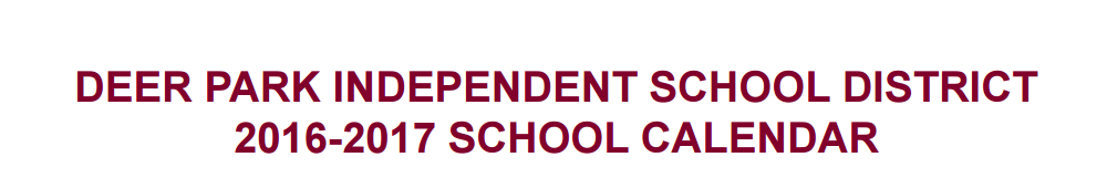 District School Academic Calendar for Harris Co J J A E P