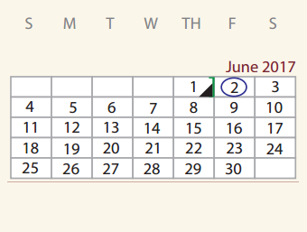 District School Academic Calendar for Las Palmas Elementary School for June 2017