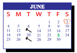 District School Academic Calendar for Hargill Elementary for June 2017