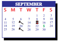 District School Academic Calendar for De La Vina Elementary for September 2016