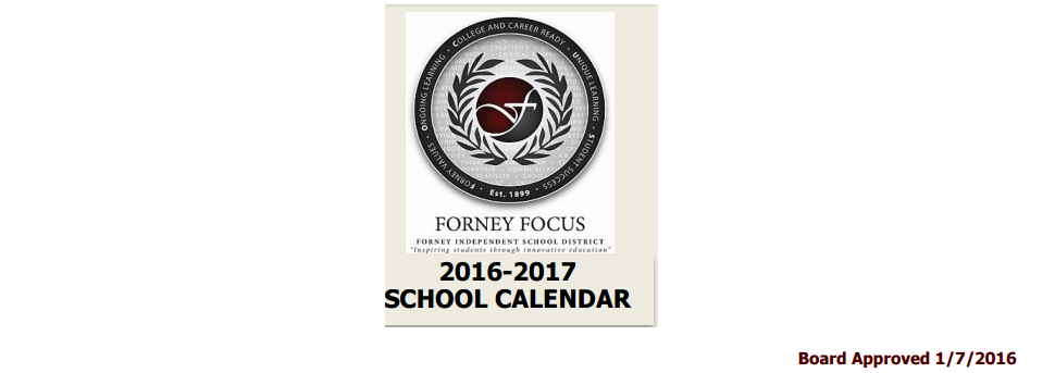 District School Academic Calendar for New El #9