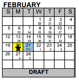 District School Academic Calendar for Excel Academy (murworth) for February 2017
