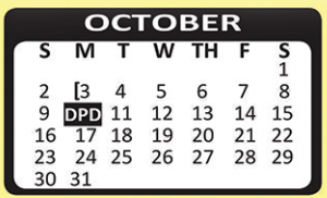 District School Academic Calendar for Gillette Elementary for October 2016