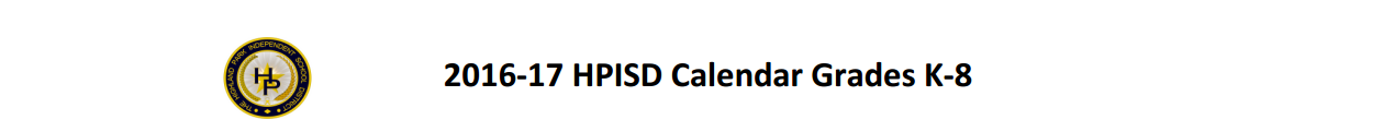 District School Academic Calendar for Highland Park Alter Ed Ctr