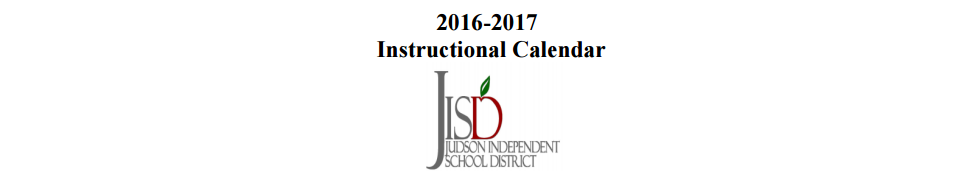 District School Academic Calendar for Judson Learning Acad