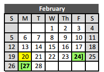 District School Academic Calendar for Park Glen Elementary for February 2017