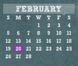 District School Academic Calendar for Klenk Elementary for February 2017