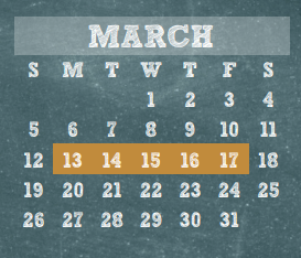 District School Academic Calendar for Metzler Elementary for March 2017
