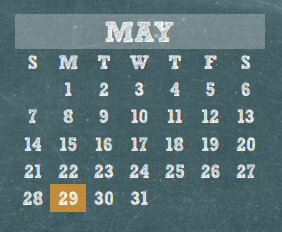 District School Academic Calendar for Metzler Elementary for May 2017