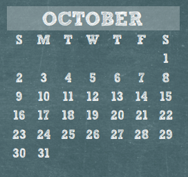 District School Academic Calendar for Hildebrandt Intermediate for October 2016