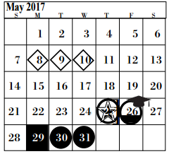 District School Academic Calendar for Baker Junior High for May 2017