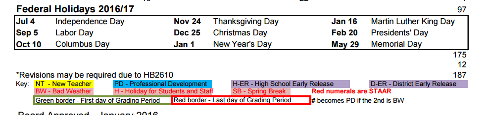 District School Academic Calendar Key for Lake Pointe Elementary