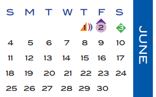 District School Academic Calendar for Travis Elementary for June 2017