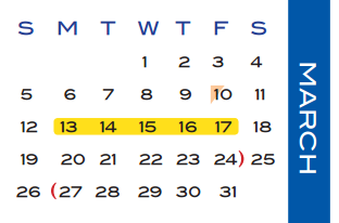 District School Academic Calendar for Terry High School for March 2017