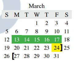District School Academic Calendar for Bridlewood Elem for March 2017