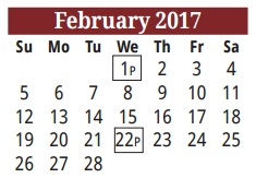 District School Academic Calendar for Los Cuates Middle for February 2017