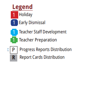 District School Academic Calendar Legend for Olmito Elementary