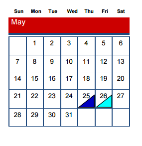 District School Academic Calendar for Coronado High School for May 2017