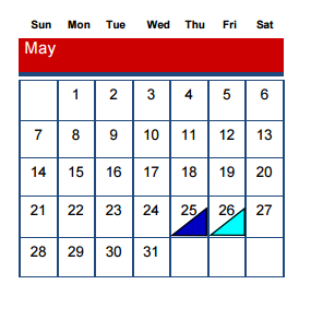 District School Academic Calendar for Bozeman Elementary for May 2017