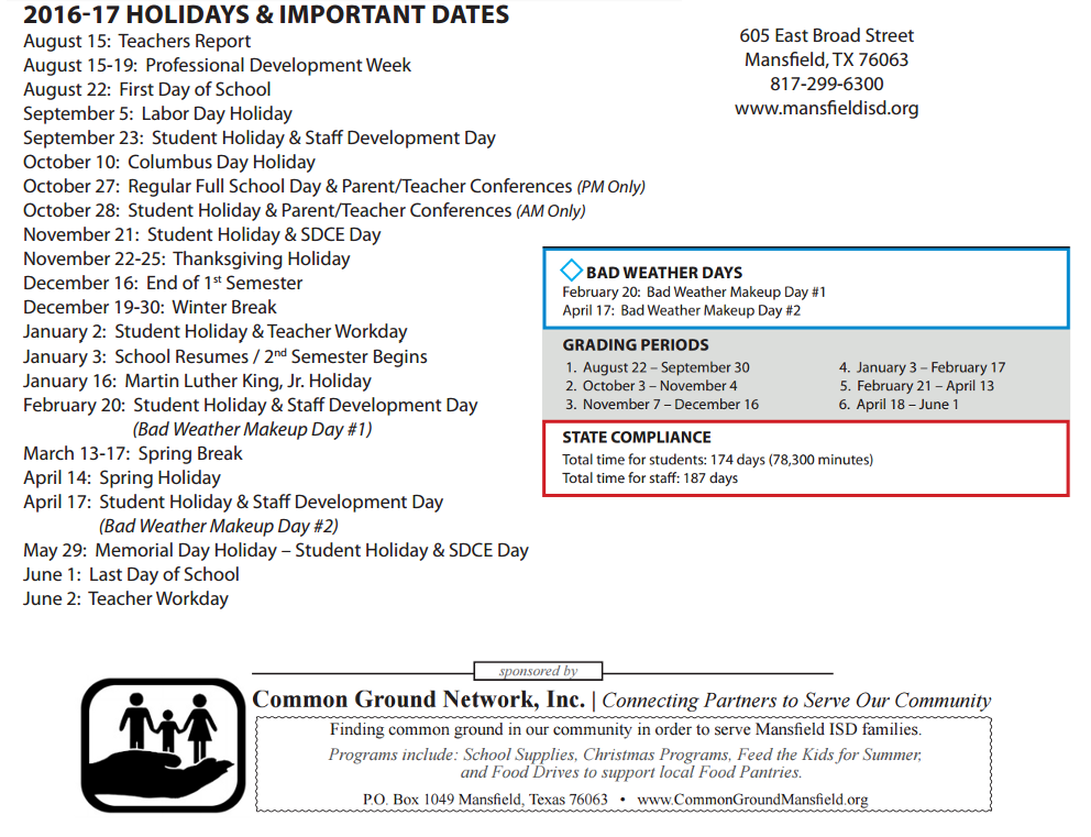 District School Academic Calendar Key for Mary Jo Sheppard Elementary