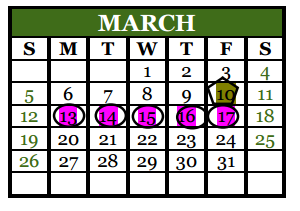 District School Academic Calendar for Midland Excel Campus for February 2017