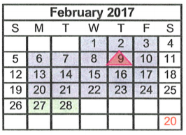 District School Academic Calendar for Midway Middle for February 2017