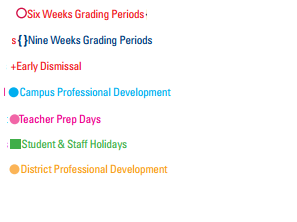 District School Academic Calendar Legend for The Summit Intermediate