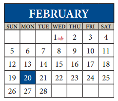 District School Academic Calendar for Hendrickson High School for February 2017