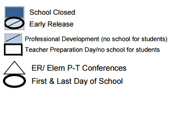District School Academic Calendar Legend for Travis Elementary