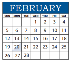 District School Academic Calendar for Math/science/tech Magnet for February 2017