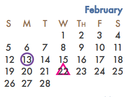 District School Academic Calendar for Virginia Reinhardt Elementary for February 2017