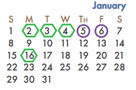 District School Academic Calendar for Cullins-lake Pointe Elementary for January 2017